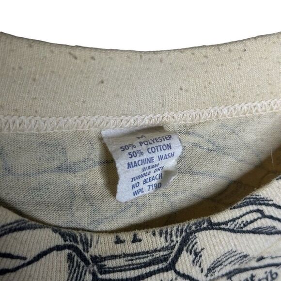 Vintage 70s Leslie Arwin Anatomy Skeleton T Shirt Medium - Picture 9 of 9